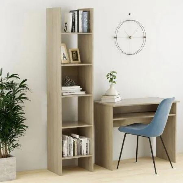 Book Cabinet Sonoma Oak 40x35x180 cm Engineered Wood