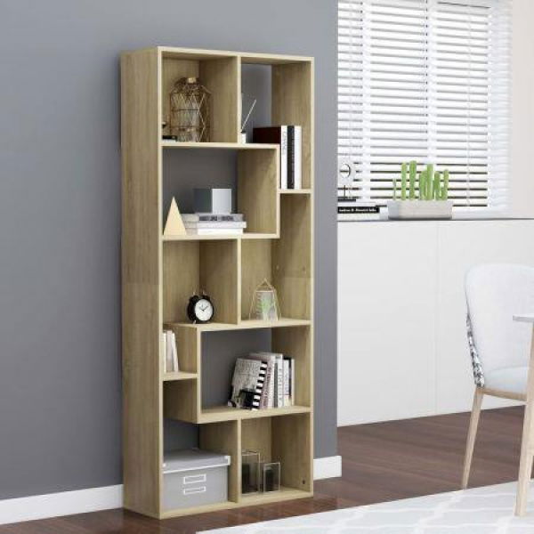 Book Cabinet Sonoma Oak 67x24x161 Cm Chipboard