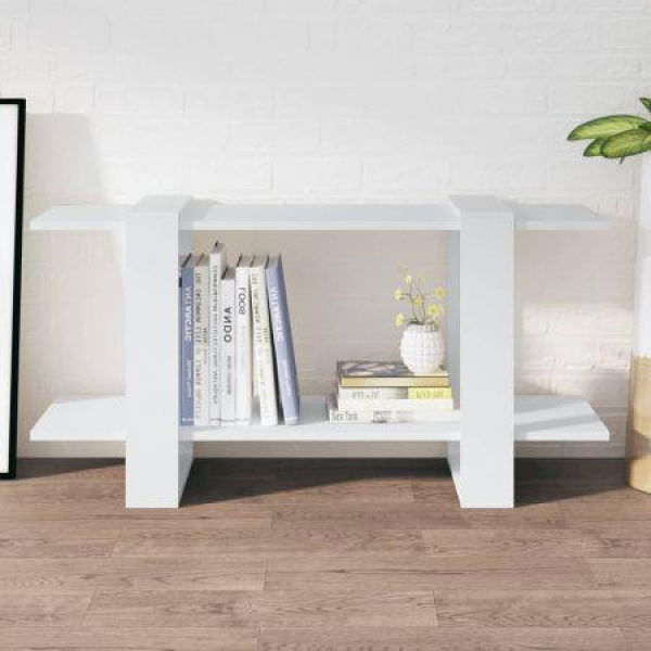 Book Cabinet White 100x30x51 Cm Engineered Wood