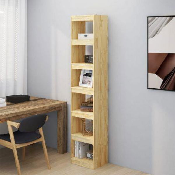 Book Cabinet/Room Divider 40x30x199 Cm Solid Pine Wood.