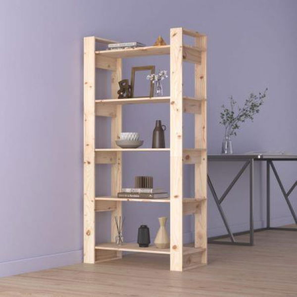 Book Cabinet/Room Divider 80x35x160 Cm Solid Wood.