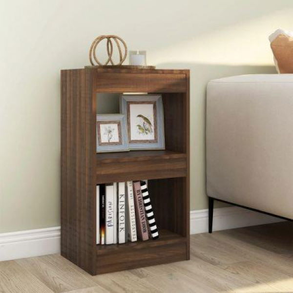 Book Cabinet/Room Divider Brown Oak 40x30x72 Cm.