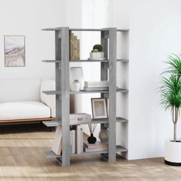 Book Cabinet/Room Divider Gray Sonoma 100x30x160 Cm