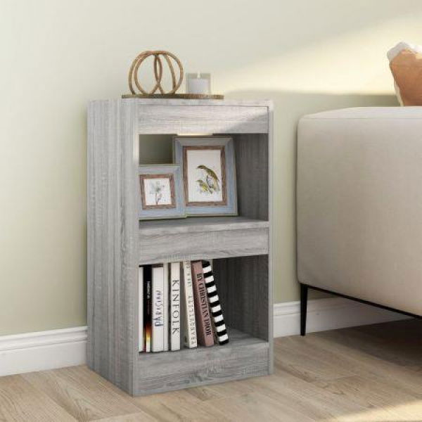 Book Cabinet/Room Divider Gray Sonoma 40x30x72 Cm