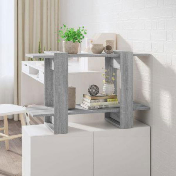 Book Cabinet/Room Divider Gray Sonoma 80x30x51 Cm