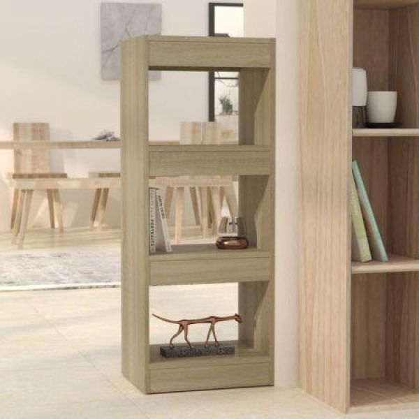 Book Cabinet/Room Divider Sonoma Oak 40x30x103 Cm Engineered Wood.