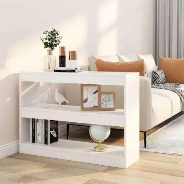 Book Cabinet/room Divider White 100x30x72 Cm.