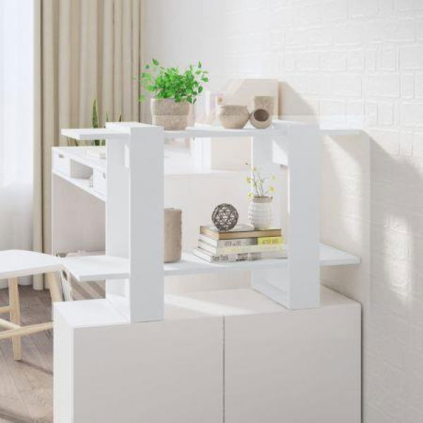 Book Cabinet/room Divider White 80x30x51 Cm.