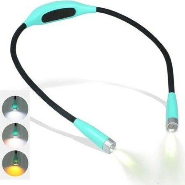 Book Reading Light Neck Light Anywhere Hands-Free (Green)