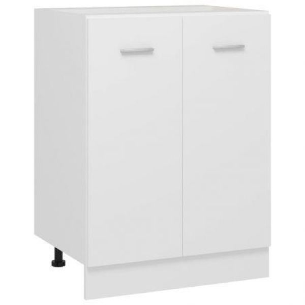 Bottom Cabinet White 60x46x81.5 Cm Chipboard.