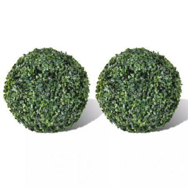 Boxwood Ball Artificial Leaf Topiary Ball 27 Cm 2 Pcs