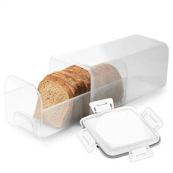 Bread Storage Container With Drawer Tray,Plastic Bread Box With Airtight Lid,Loaf Bread Keeper,Bread Holder For Homemade Bread