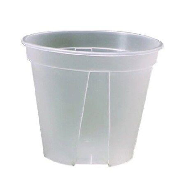 Breathable Clear Plastic Plant Pot Indoor 18cm (5 Pcs)