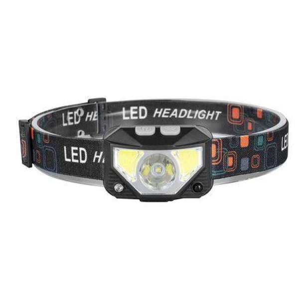 Bright Rechargeable LED HeadlightWaterproof Motion Sensor Head Lamp 8 Modes For Outdoor Camping Running Cycling Fishing