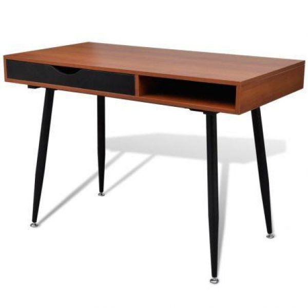 Brown Workstation Computer Desk Laptop Table