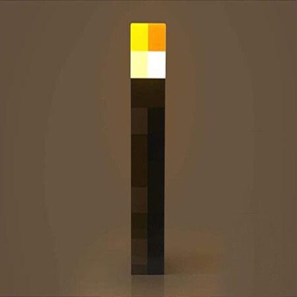 Brownstone Torch Lamp | 11.5-inch LED Night Light | USB Charging Port