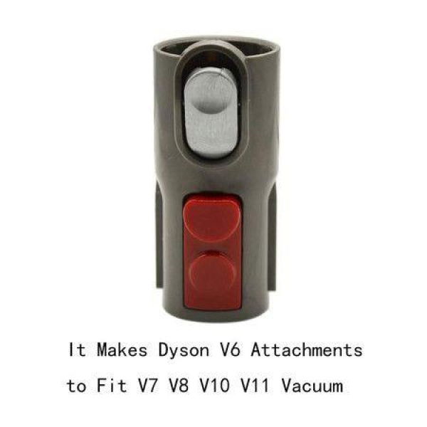 Brush Adapter Converter For Dyson V7 V8 V10 Cordless Vacuum Cleaner. Use Older Tools Attachments (ONLY Fit For Non-Motorized Attachment).