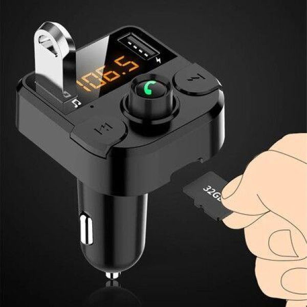 BT36B Dual USB Car Charger Bluetooth FM Transmitter LED MP3 Player Wireless Modulator Handsfree Calling TF Card For Phone