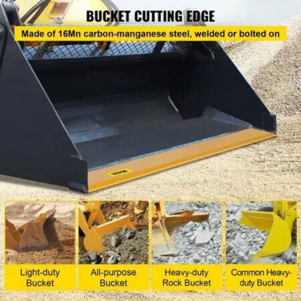 Bucket Cutting Edge, 213x10x1.3 Bucket Edge, Weld-on and Bolt-on Advanced Cutting Edge, 16Mn Carbon-manganese Steel Loader Cutting Edge, Skid Steer Cutting Edge with Paint for Excavator and Load