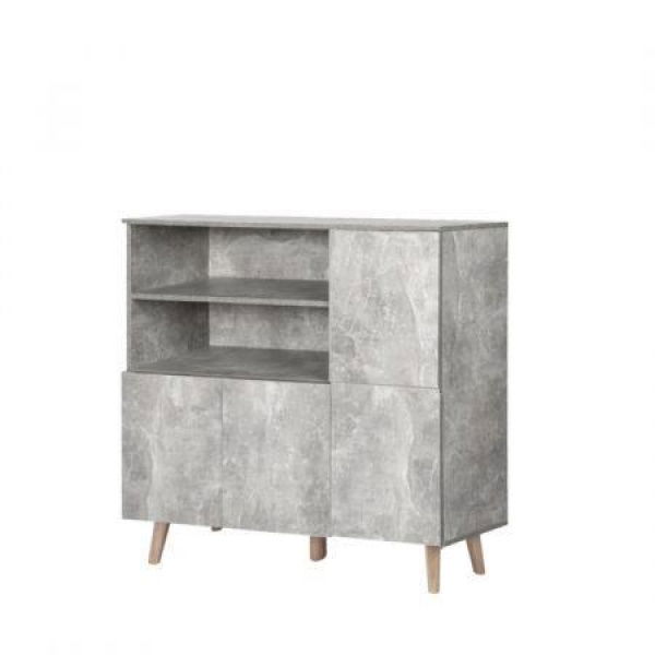 Buffet Sideboard Storage Cabinet Grey