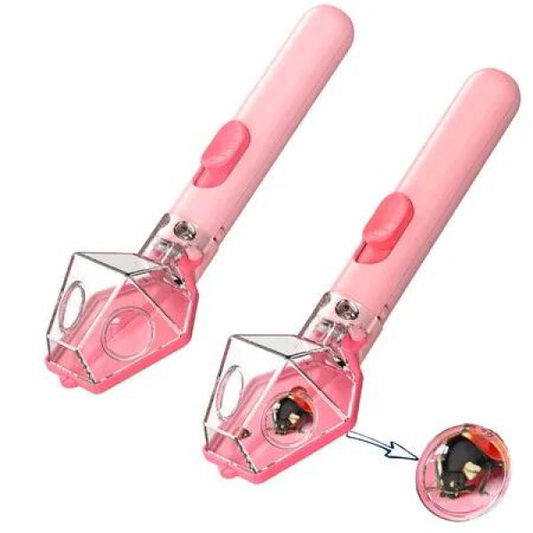 Bug Catcher Insect Trap Kit with 6X Magnifier Glass STEM Educational Exploration Tool for Indoor Outdoor,Christmas Gift Toys for Boys Girls(Pink-2PCS)