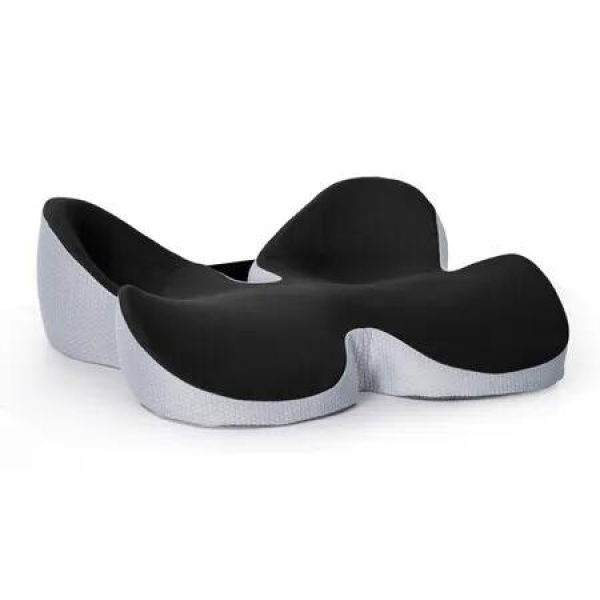 Butterfly Memory Foam Seat Cushion for Office, Ergonomic Cushions Pad Pillow for Pressure Relief Sciatica and Long Sitting (Black)