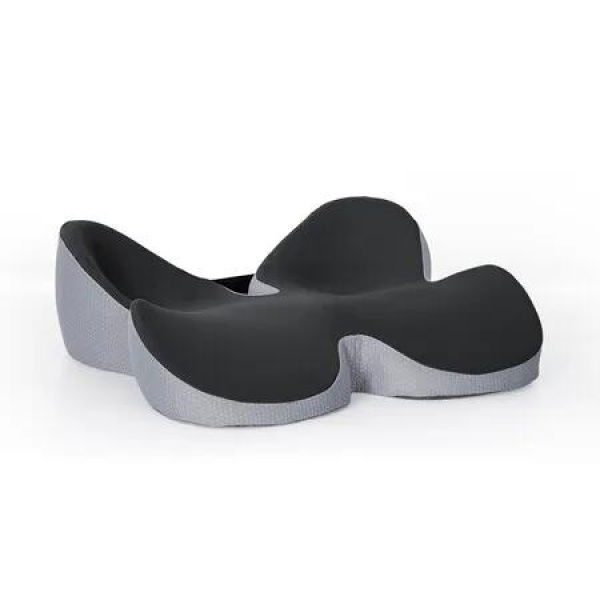 Butterfly Memory Foam Seat Cushion for Office, Ergonomic Cushions Pad Pillow for Pressure Relief Sciatica and Long Sitting (Grey)