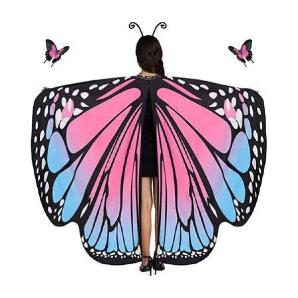 Butterfly Wings For Ladies Cape Nymph Pixie Halloween Costume Accessory