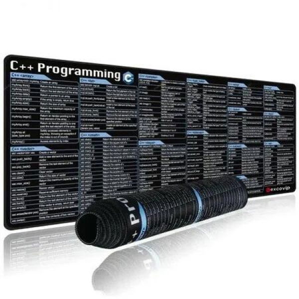 C++ Programming Coding Computer Short Cut Shortcuts Keys Gaming Keyboard Mouse Pad Mousepad Gift 300*800*3MM