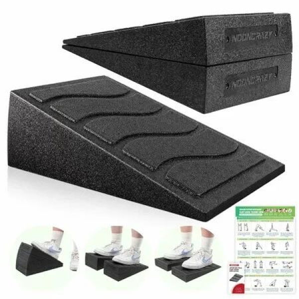Calf Stretching Slant Board Adjustable Incline Wedge 217kg Capacity Squat Yoga Foam Ankle Mobility Exercise Fitness Tool