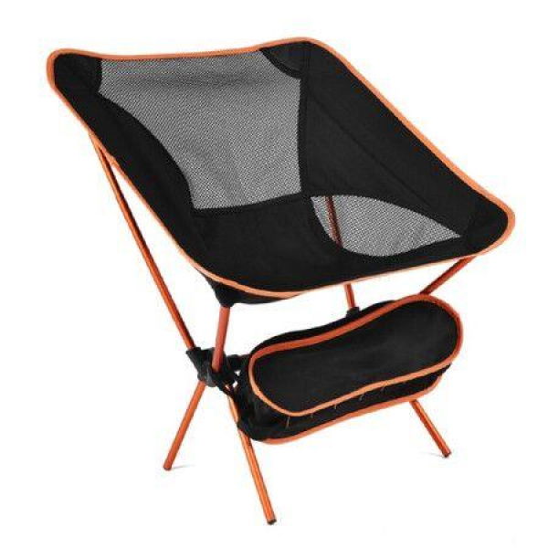 Camping Fishing Folding Chair Compact Portable Chair With Carry Bag For Outdoor Activities Camping Beach Hiking Maximum Load 150 KgOrange