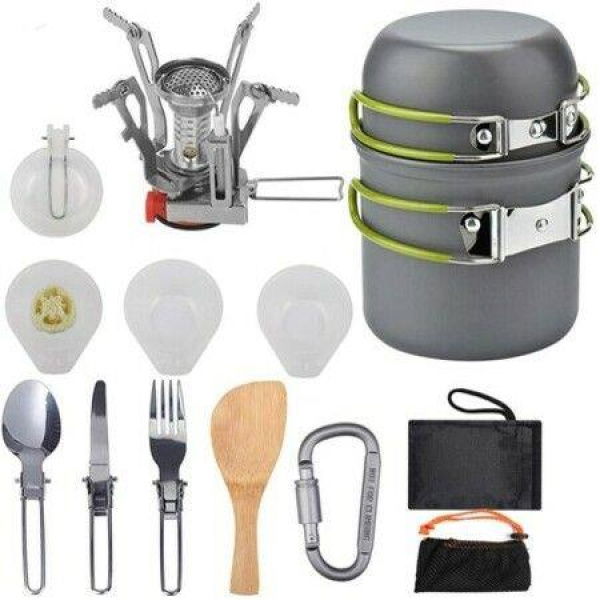 Camping Kitchen Utensil Set Carabiner Set Fork Spoon Camping Hiking Backpack