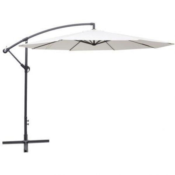 Cantilever Umbrella 3.5m Sand White.