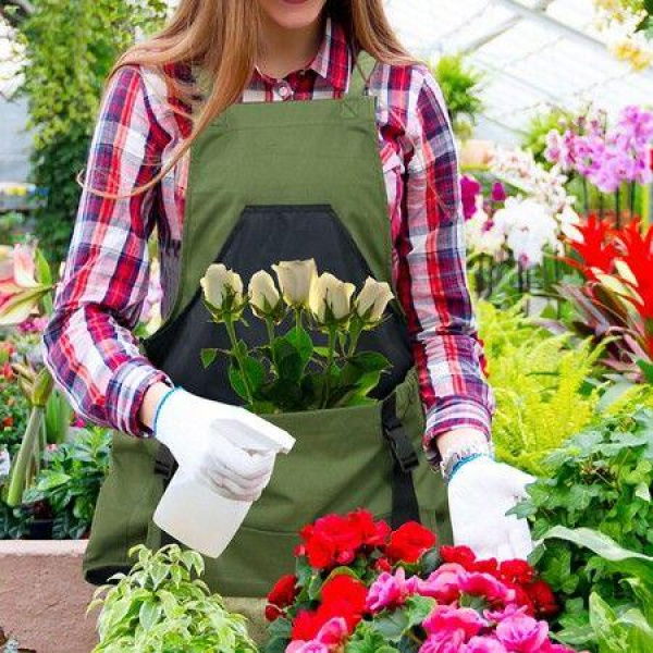 Canvas Picking Bag Garden Apron Pouch For Harvesting Vegetables And Big Fruits