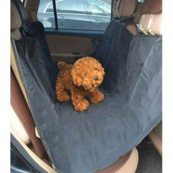 Car Back Seat Cover Pet Cat Dog Hammock Protector Mat Rear Cradle Basket-Black