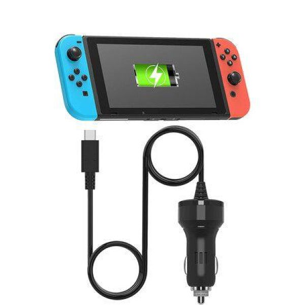 Car Charger For Nintendo Switch And Switch Lite: FYOUNG High-Speed Car Charger Adapter For Nintendo Switch (6.6ft USB Type-C Charger)