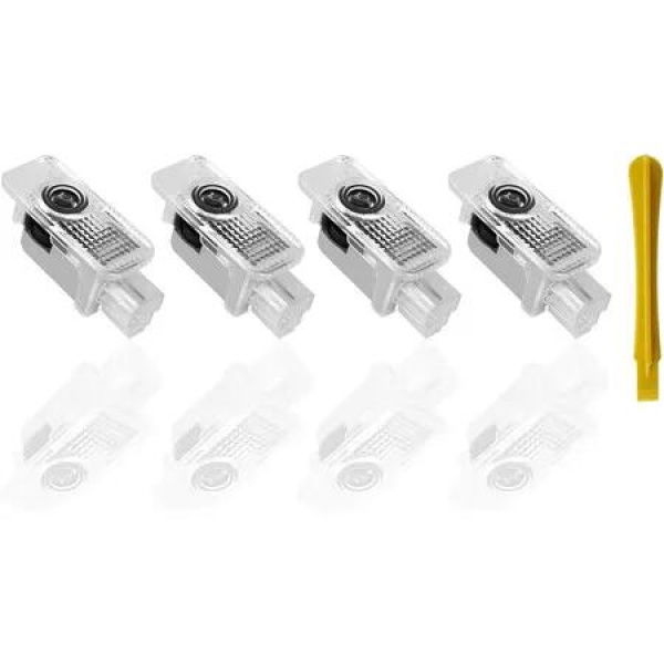 Car Door Lights Compatible with A1 A3 A4 A5 A6 A7 A8 Q3 Q5 Q7 R8 TT RS S Accessories,Super Bright Welcome Light Puddle Light