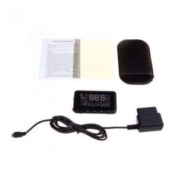 Car HUD Vehicle-mounted Head-Up Display System OBD? Overspeed Warning Fuel Consumption.