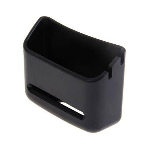 Car Interior Soft Plastic Pillar Pocket Storage And Cellphone Holder - Black