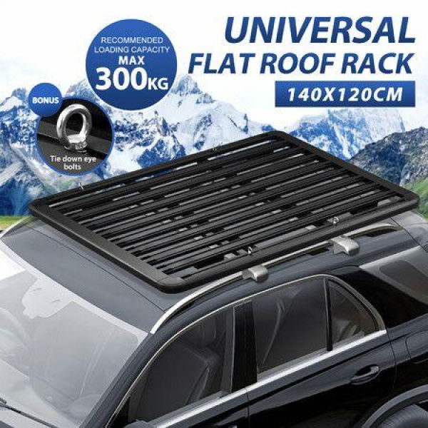 Car Roof Rack Platform Thick Flat Tray Universal Heavy Duty Vehicle Carrier Basket Aluminium Alloy 300kg