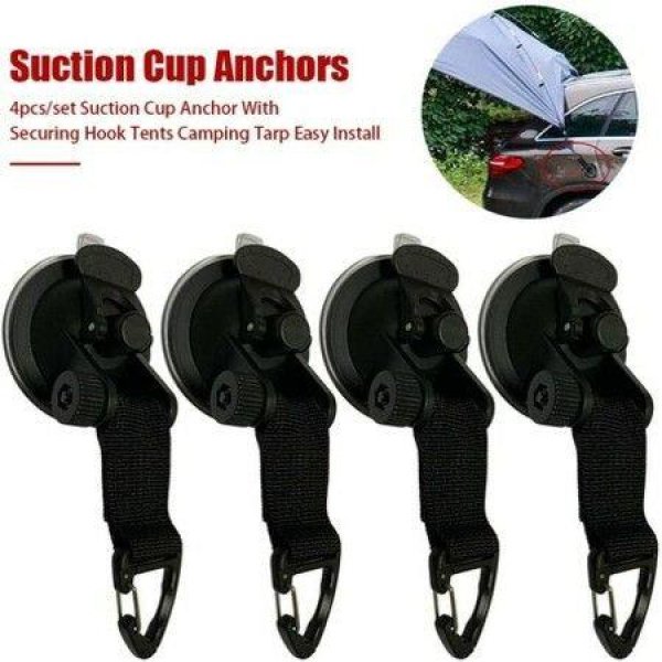 Car Tent Suction Cup Hook 4pcs Per Set Suction Cup Hook For Camping Travel