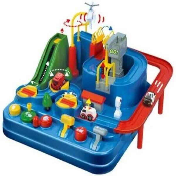 Car Track Racer Race Tracks Adventure Toys City Rescue Engineering Vehicles Playsets 4+ Boys Girls Fun Playtime