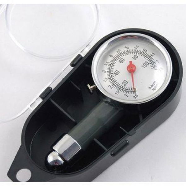 Car Truck Bike Tyre Tire Air Pressure Gauge Dial Meter