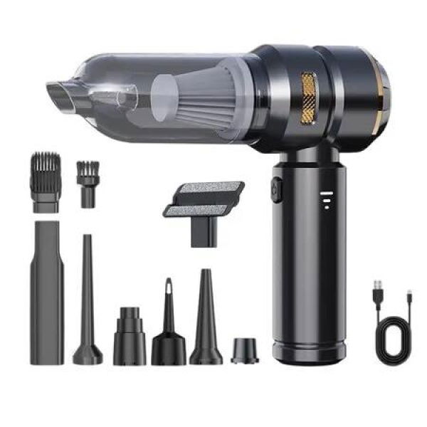 Car Vacuum Cleaner Cordless,16000PA Portable Car Vacuums 4 in 1 Compressed Air Duster & Blower HandHeld Vacuum with Brushless Motor for Cars Home(Black)