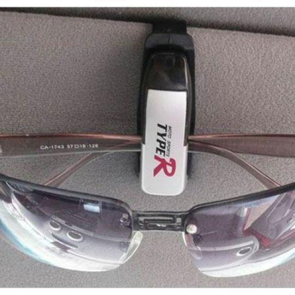 Car Visor Accessories Eyeglasses Sunglasses Holder (random Color)