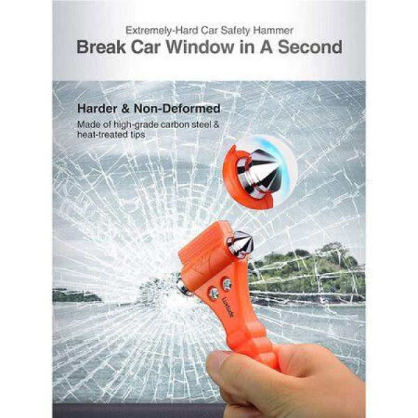 Car Window Breaker And Seatbelt Cutter Automotive Life Rescue Tools Kit 1 Pack