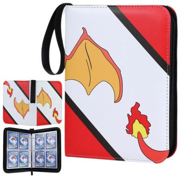 Card Binder For Cards Binder 4-Pocket 440 Pockets Trading Card Games Collection Binder With Sleeves