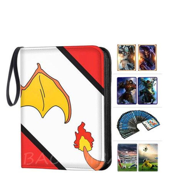 Card Binder For Cards Binder 4-Pocket 440 Pockets Trading Card Games Collection Binder With Sleeves