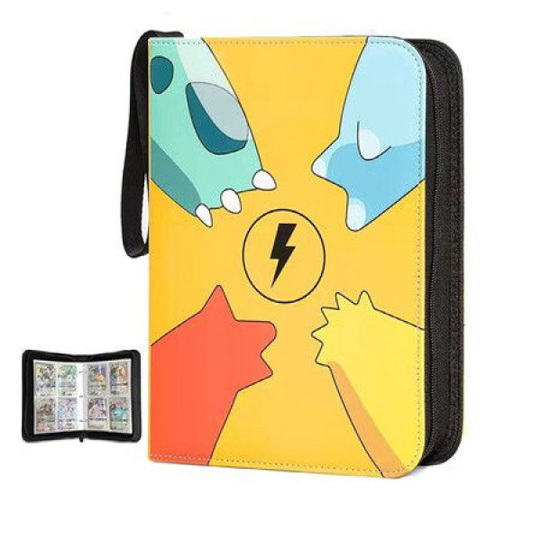 Card Binder For Cards Binder 4-Pocket 440 Pockets Trading Card Games Collection Binder With Sleeves