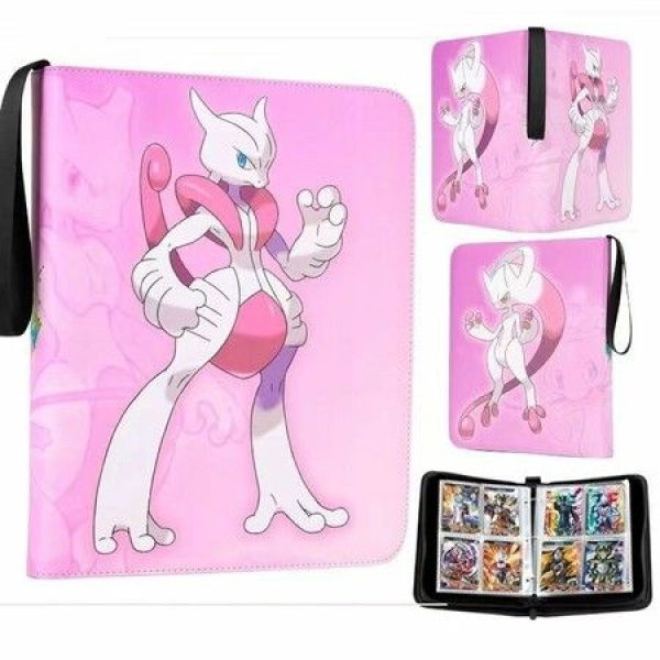 Card Binder For Cards Binder 4-Pocket 440 Pockets Trading Card Games Collection Binder With Sleeves